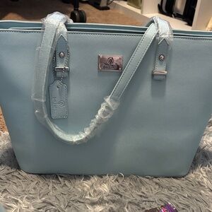 Ya I j’adore Light Blue Tote Bag